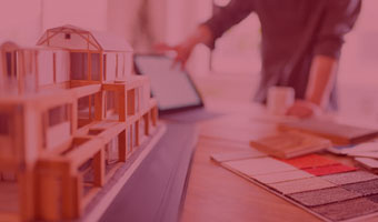 Teppichmuster im Innenarchitekturbüro