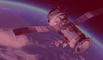 Raumsonde über der Erde